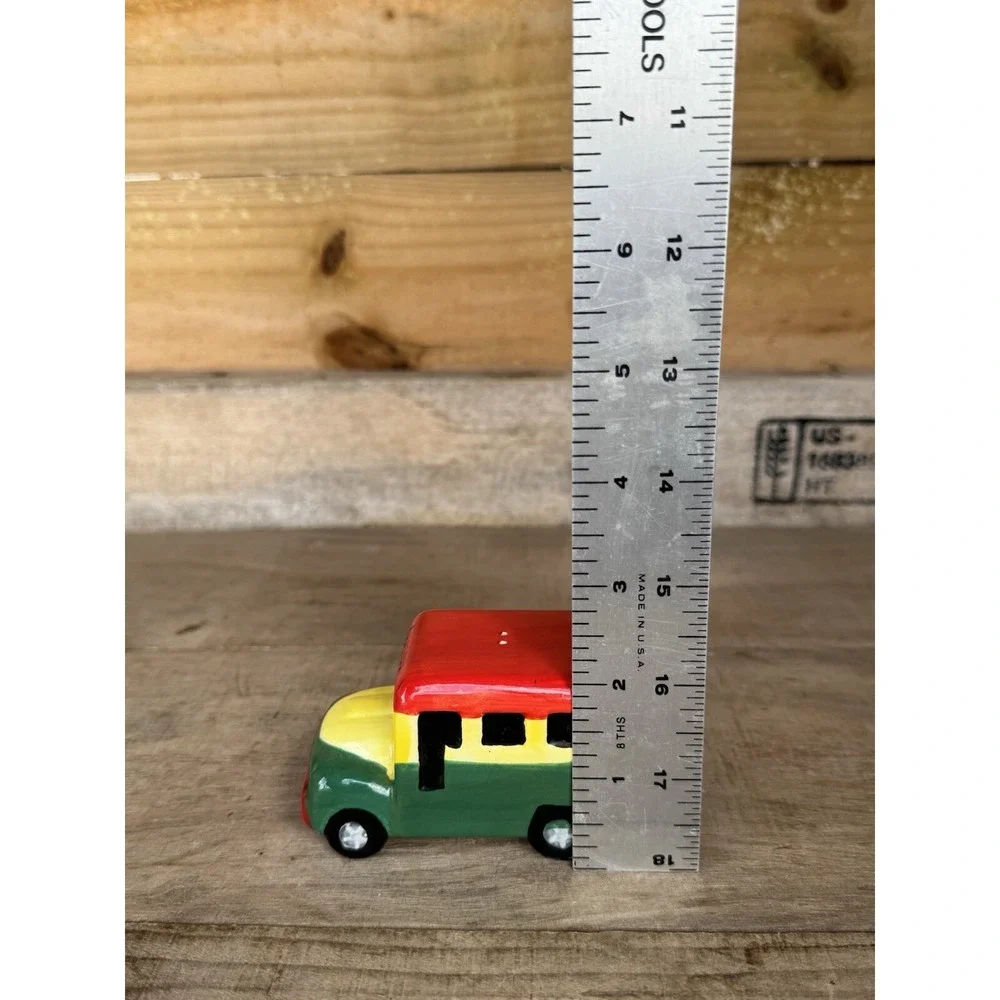 Jamaican Salt OR Pepper Shaker‎ Jamaican Bus Ceramic Bus